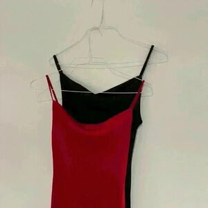 Urban Outfitters Black and Red Silky Smooth Dress Size Small Like New